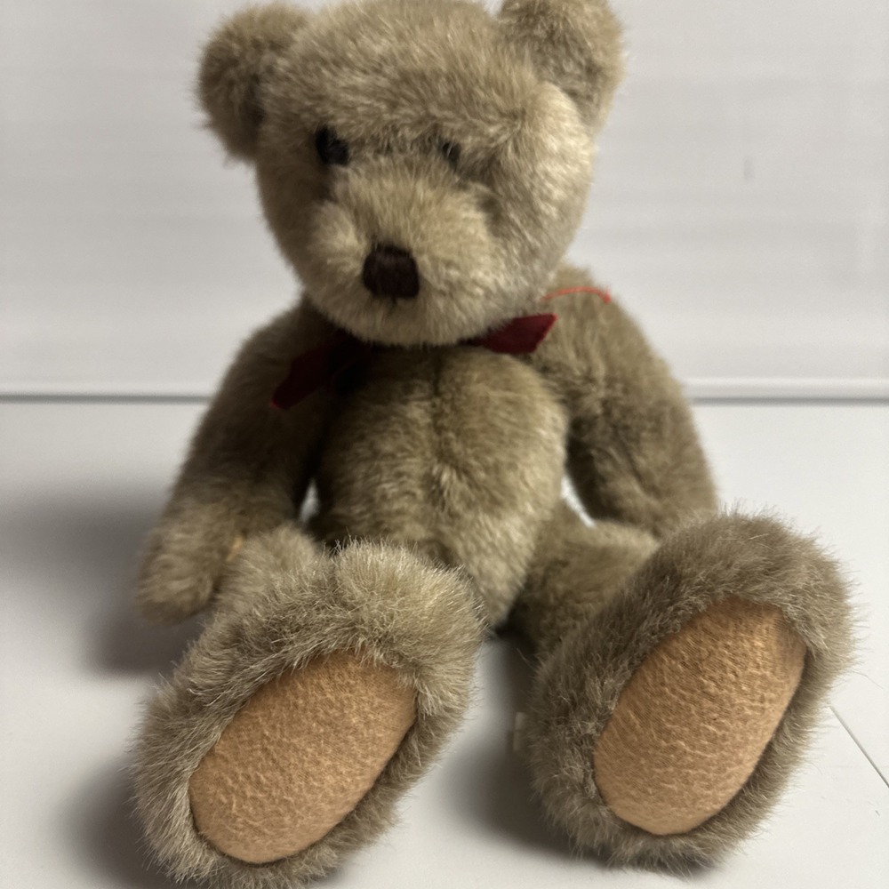 Vintage 1987 Boyd's Collection Teddy Bear Plush 17" Jointed Brown USA Collector